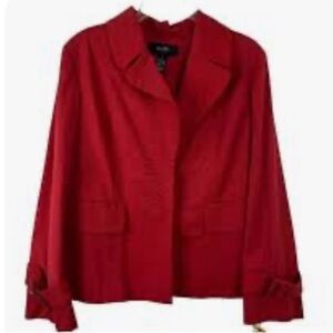 Alfani Bold Red Trench Coat